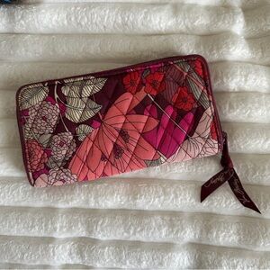 Vera Bradley Pink and Red Floral Wallet